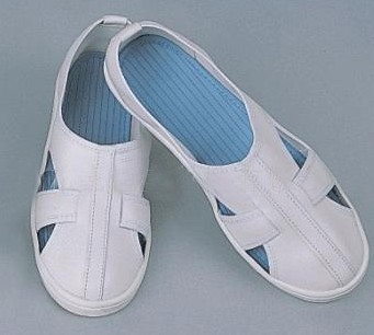 Dép phòng sạch 4 lỗ da